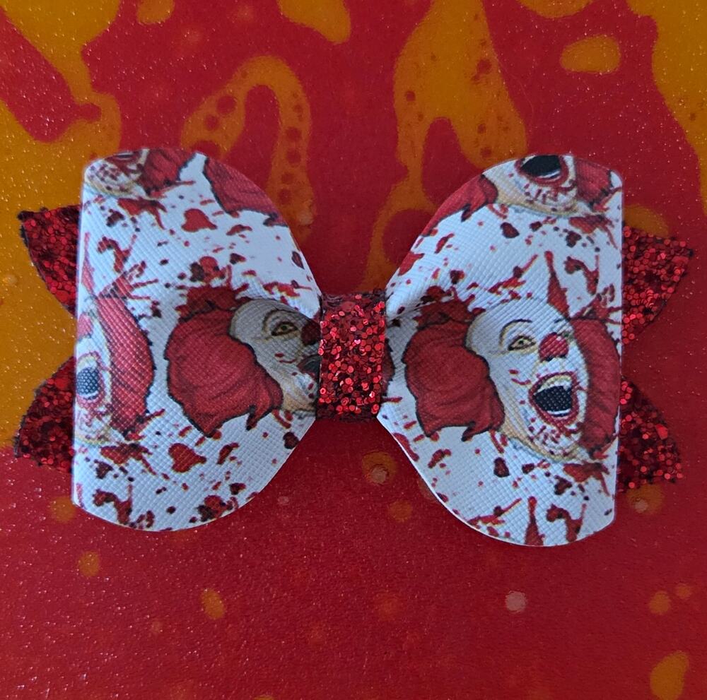 Custom IT Pennywise & HANDMADE Hair Bow